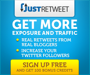 JustRetweet - Get More Retweets Free